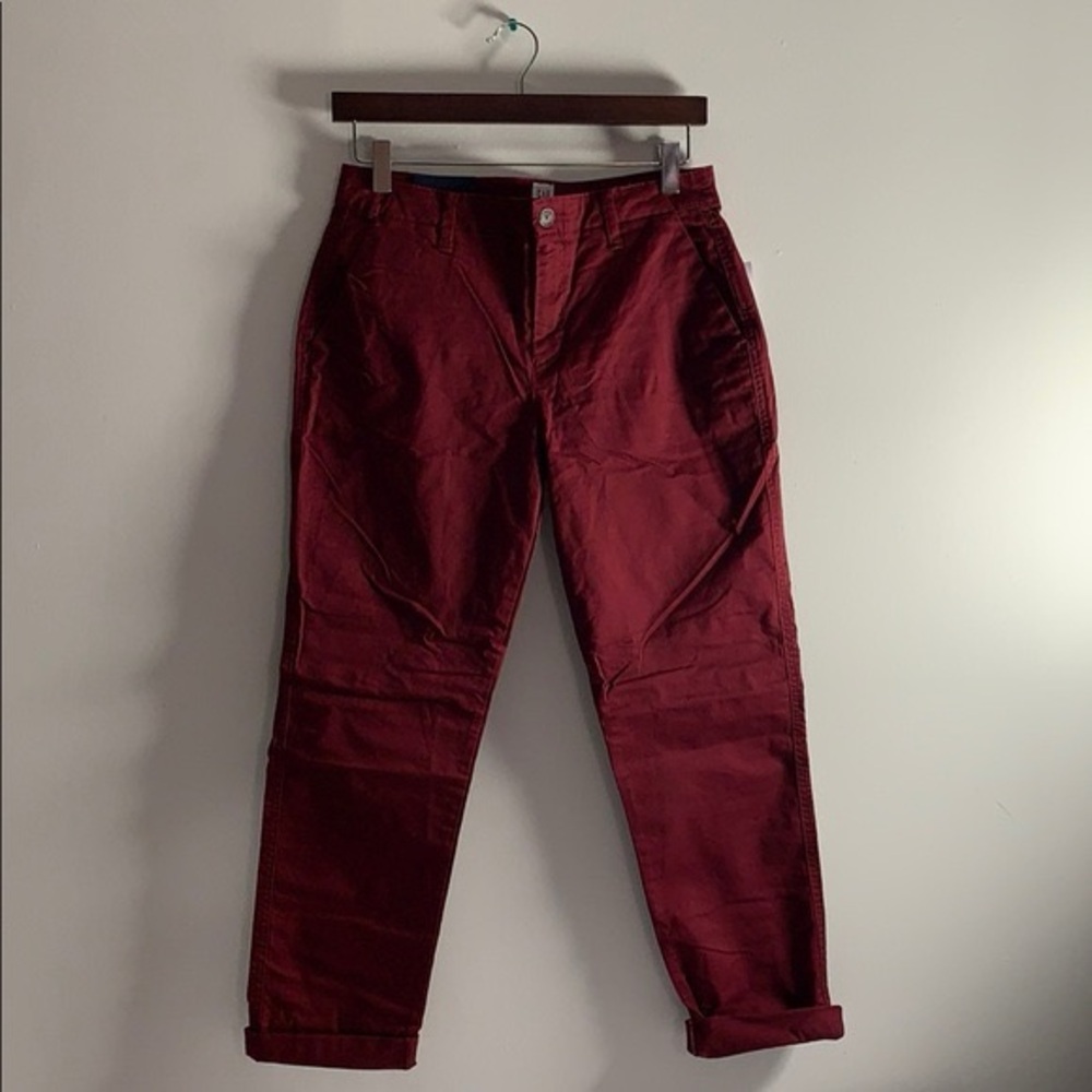 Gap Cranberry Coloured Girlfriend Khaki